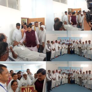 *नरसिंहपुर में मुख्यमंत्री डॉ. मोहन यादव की उपस्थिति में ब्रह्माकुमारीज के 10 सदस्यों ने किया रक्तदान, शिविर में 75 यूनिट रक्त संग्रहित!*